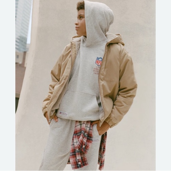 Abercrombie & Fitch Tan Bomber Jacket Relaxed Fit NWOT